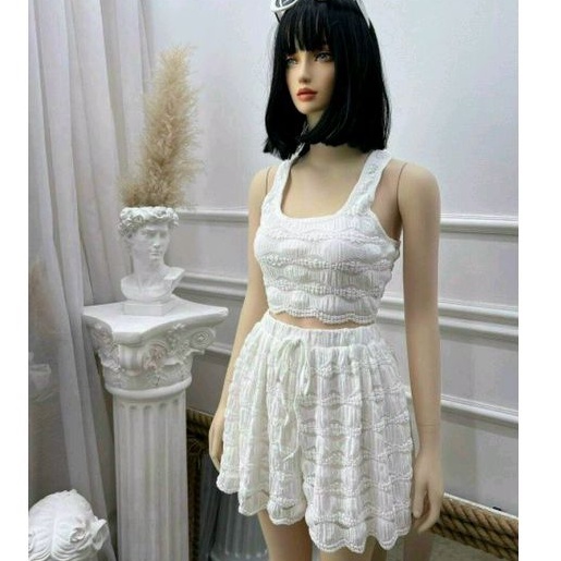 Sét bộ áo 3 lỗ quần đùi dập ren nổi hàng QC cao cấp