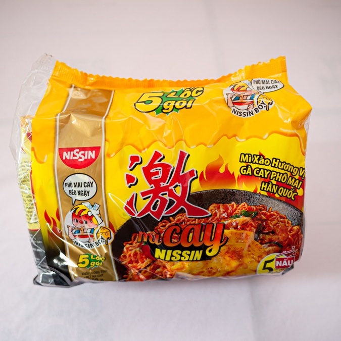 [Mã GROXUAN1 giảm 8% đơn 150K] Mì cay hàn quốc nissin ( lốc 5 gói ),mỳ cay giá rẻ | BigBuy360 - bigbuy360.vn