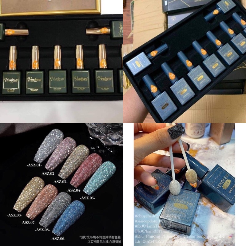 Sét sơn gel very good nail 68 màu   tặng base top và 2 bảng màu công ty