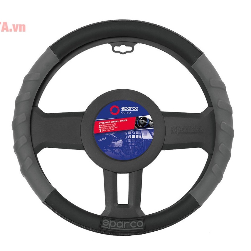 Bọc vô lăng cao cấp Sparco Italia - Hàng Chính Hãng - Loại 1, hàng xịn, cầm đầm tay, bám, mềm, êm tay, không mùi