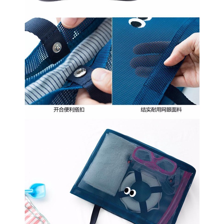 Túi Lưới Đeo Vai Sức Chứa Lớn Thời Trang Đi Biển Cho Nữ