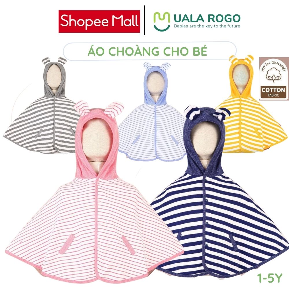 [FULL] Áo khoác cho bé Ualarogo 1-5 tuổi thu đông vải cotton nỉ dày dặn giữ nhiệt cơ thể