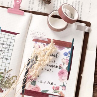 Set washi tape màu đơn giản