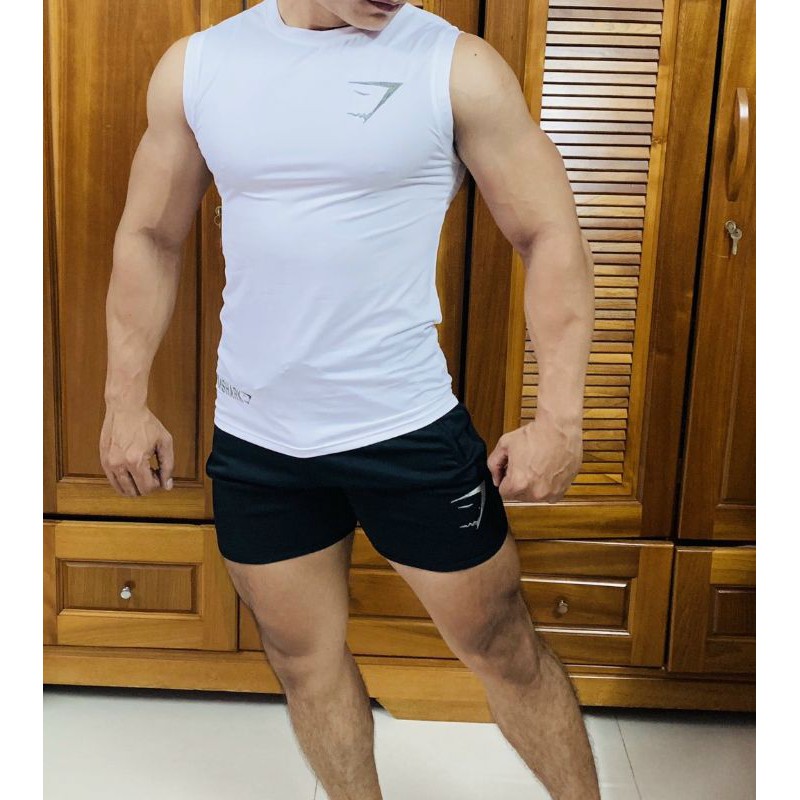 Áo Ba Lổ Gym Sát Nách Thun Lạnh Poly Co Giản 4 Chiều