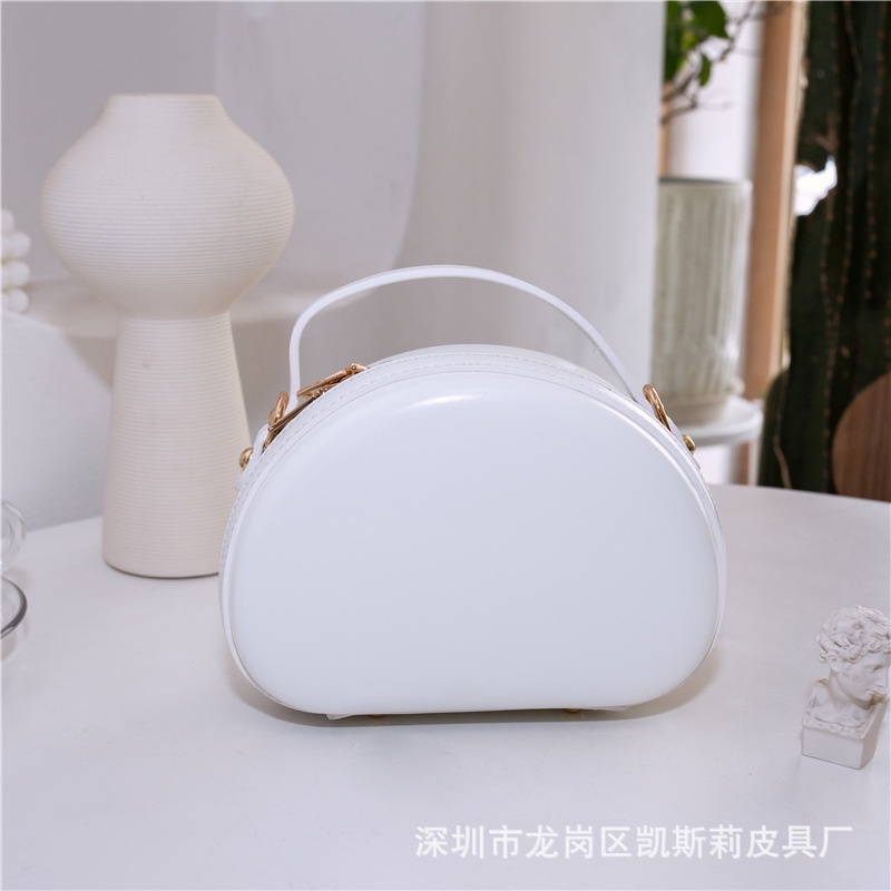 Túi Đeo Chéo Cứng Màu Trơn Phong Cách Hàn Quốc Thời Trang Cho Nữ 2021