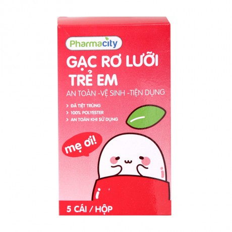 Gạc rơ lưỡi trẻ em Pharmacity (5 cái/hộp)