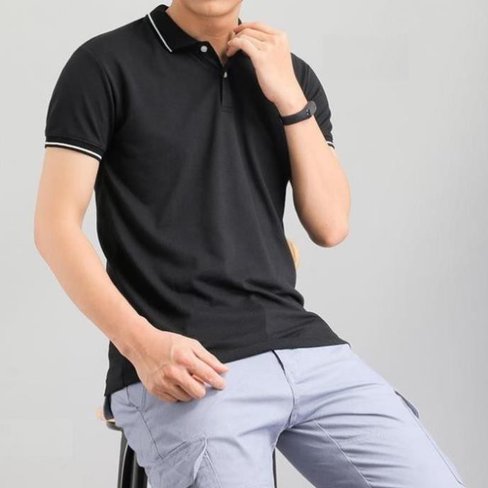 Áo Thun Nam, Áo phông nam có cổ có viền vải vá sấu côtton lịch lãm phong cách | BigBuy360 - bigbuy360.vn