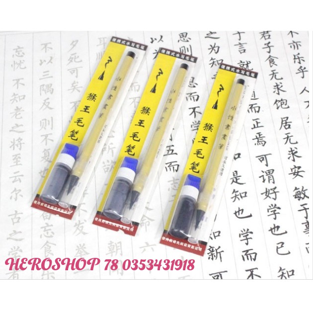 Bút lông nhật Viết Chữ Thư Pháp Có tặng kèm mực - TP001