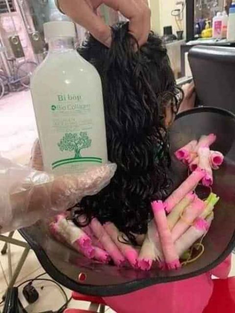 Uốn lạnh  BIBOP siêu xoăn_bất chấp các thể loại tóc cứng đầu như tóc khô cứng_tóc tơ mảnh cũng xoăn tít và sóng căng đét
