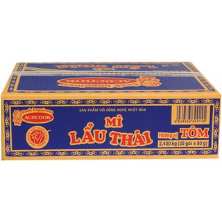 Thùng mì Lẩu Thái Tôm (30 góix80g)