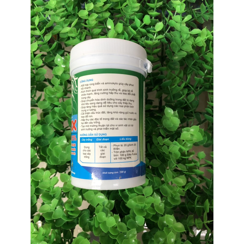 Phân bón lá khoáng sinh học Sitto Fulvix hũ 100g