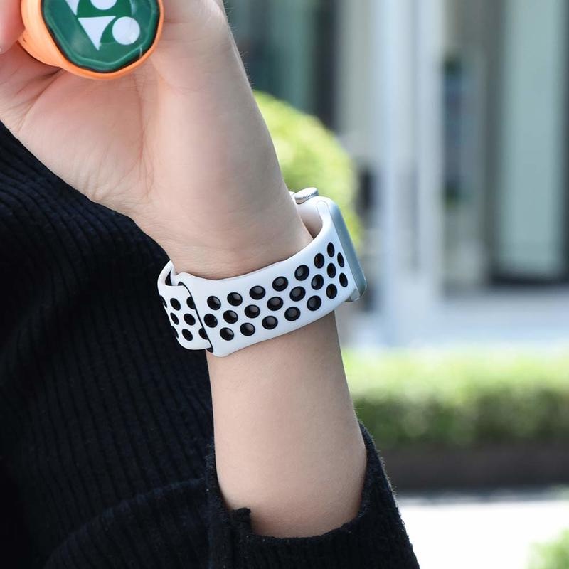 Dây đeo silicon thể thao cho đồng hồ thông minh Smart Watch 7 6 Se 5 4 41mm 45mm 42mm 40mm 44mm