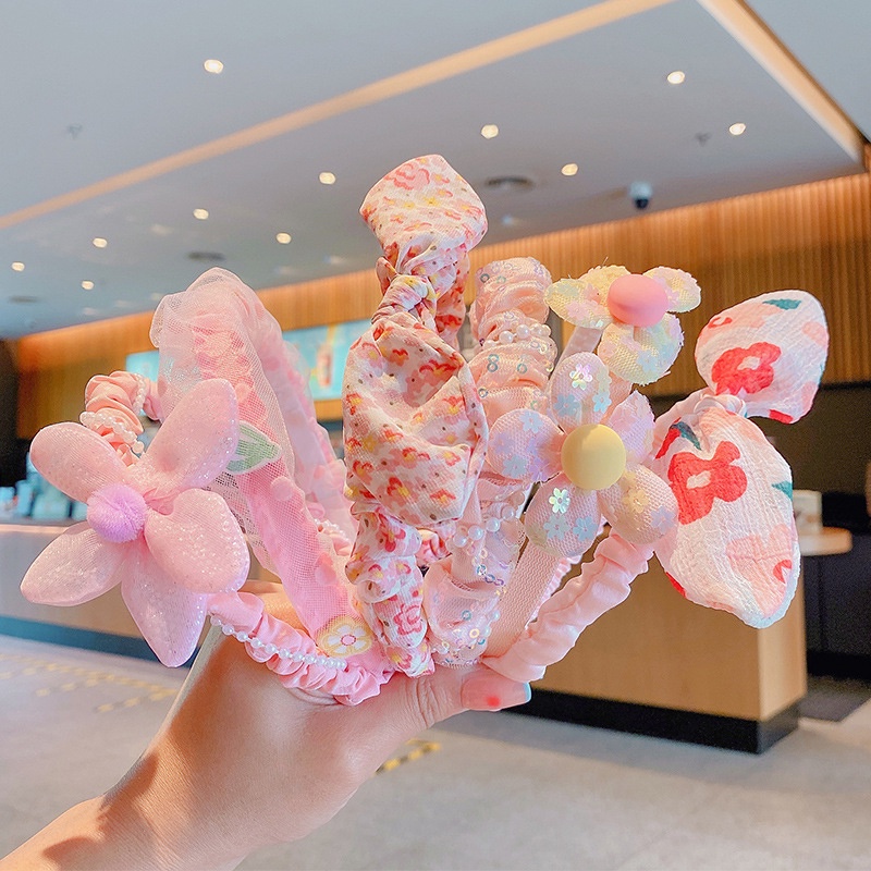 Kẹp Tóc Nơ Lưới Không Đau Chống Trượt Aku