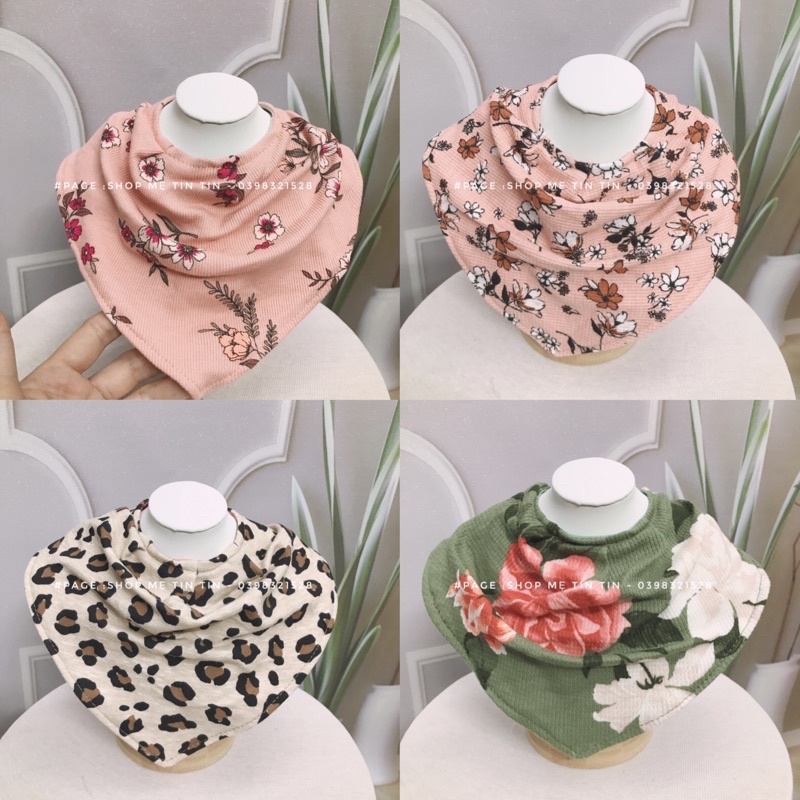 Yếm cotton len mỏng cho bé [ 0-2Y]