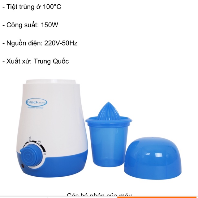 Máy tiệt trùng đa năng gluck 3