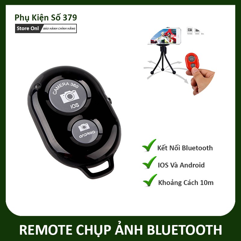 [Siêu Rẻ] REMOTE ĐIỀU KHIỂN CHỤP ẢNH BẰNG BLUETOOTH CHO IOS ANDROID