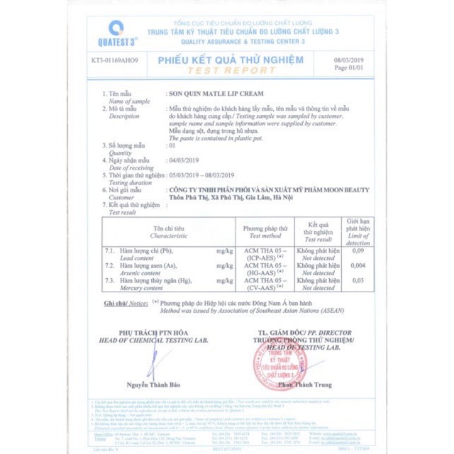 Son siêu lỳ Quin- Không Chì- Không thuỷ ngân- Dành cho bà bầu | BigBuy360 - bigbuy360.vn