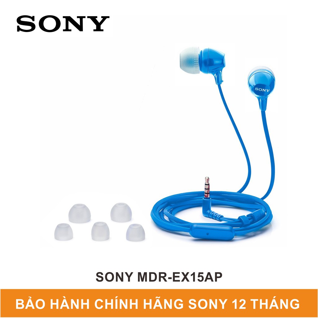 Tai Nghe In-Ear Nhét Tai Có Mic Sony EX15AP - Bảo Hành Hãng 12 Tháng