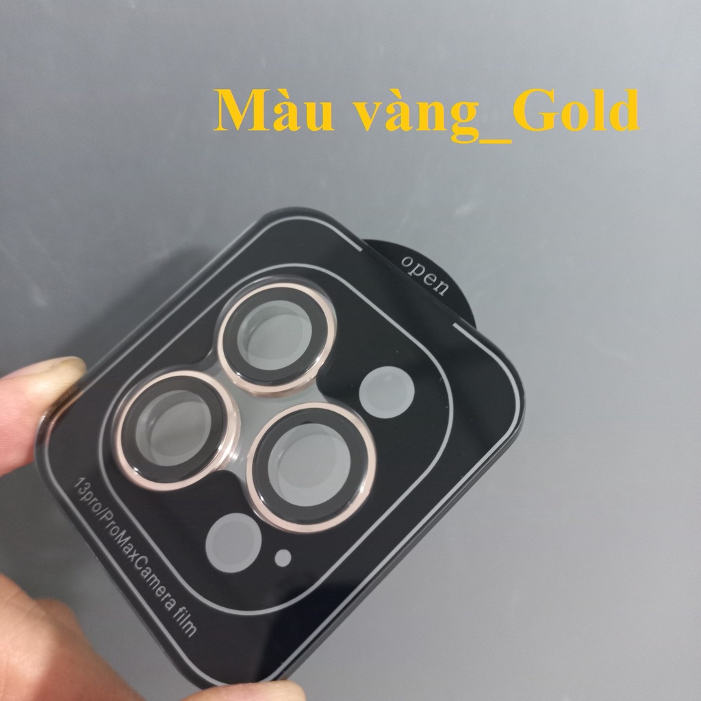 Cụm cường lực dán camera cho iP 13 Pro / 13 Pro Max URR 3D AR (Đủ các màu)