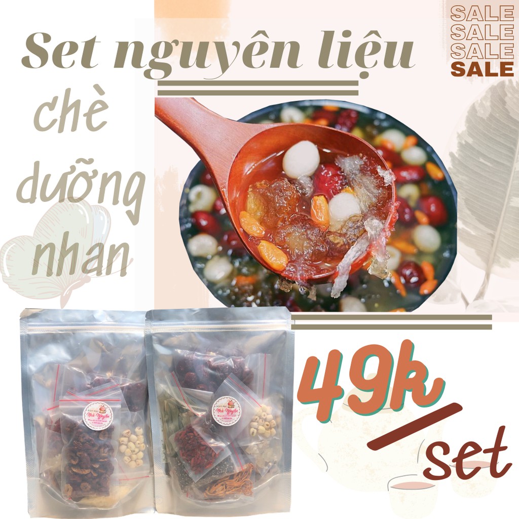 SET NGUYÊN LIỆU CHÈ DƯỠNG NHAN 500g ngon