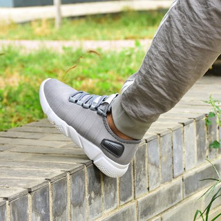 Giày Nam Sneaker POSA PSSP010 ( Đen - Xám ) .