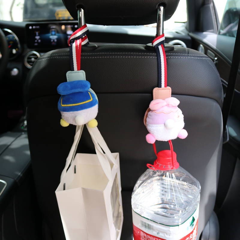 Car Seat Back Hook Creative Cute Hook Car Invisible Multifunctional Weighing Car Organizer Hook Car Supplies Auto department store supplies