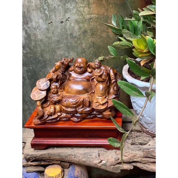 Tượng Phật Di Lặc gỗ Bách Xanh, giá 1,9tr