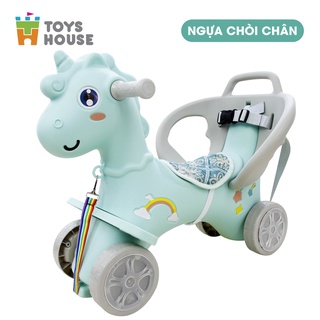 Ngựa chòi chân kèm dây kéo Toys House 9031 - đồ chơi vận động cho bé - Nhựa HDPE tự nhiên an toàn ch thumbnail