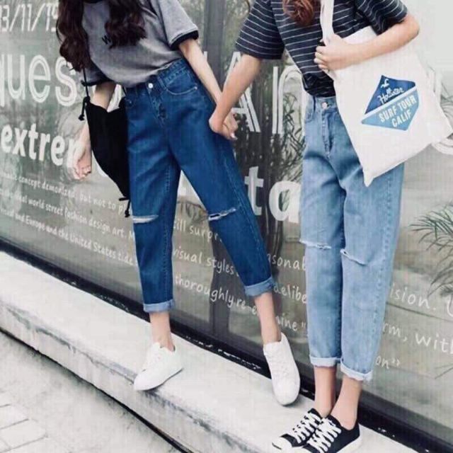 Quần Baggy tây rách gối bigsize phong cách cá tính | BigBuy360 - bigbuy360.vn