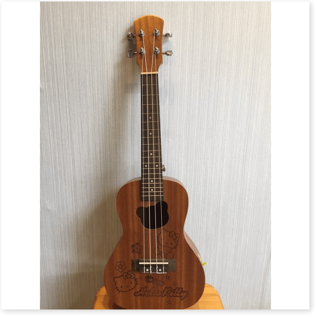 Ukulele Concert Nhiều Hoạ Tiết - Gỗ Nguyên Tấm ( Ảnh thật ) - Hàng   -