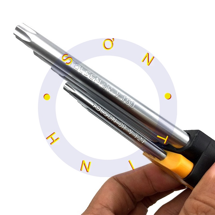 Lục giác bông 9 cây ngắn Tolsen 20056 , dài 20057