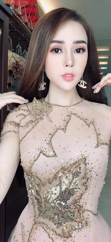 💕Áo dài dạ tiệc ☘️ thêu tay kim sa pha lê cao cấp sang trọng