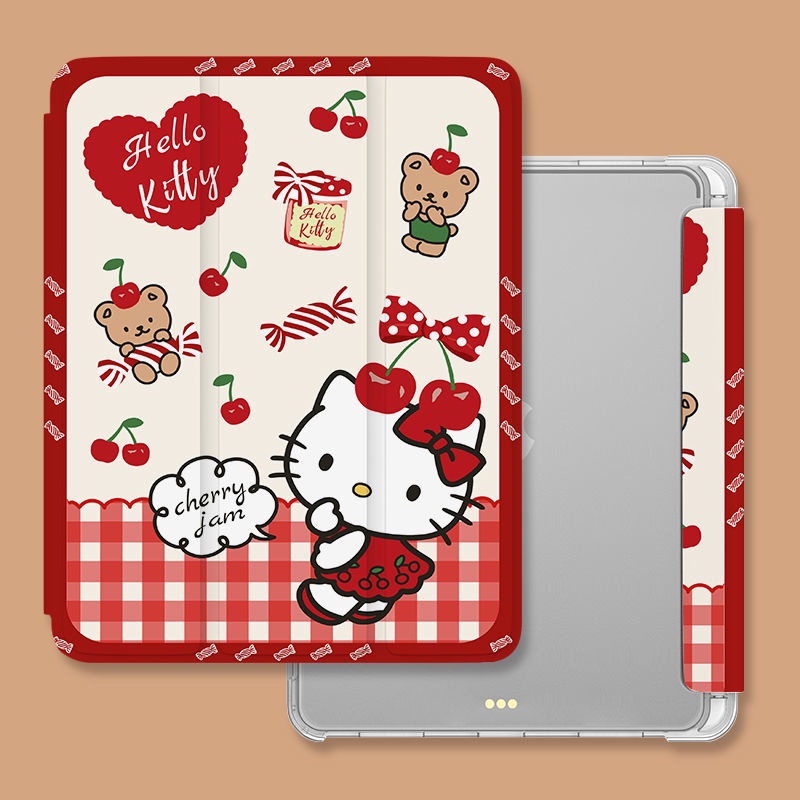 Ốp máy tính bảng TPU họa tiết mèo Hello Kitty dễ thương thích hợp cho iPad Gen7/8/9 10.2" Air4 Air5Pro11" Pro12.9" mini6