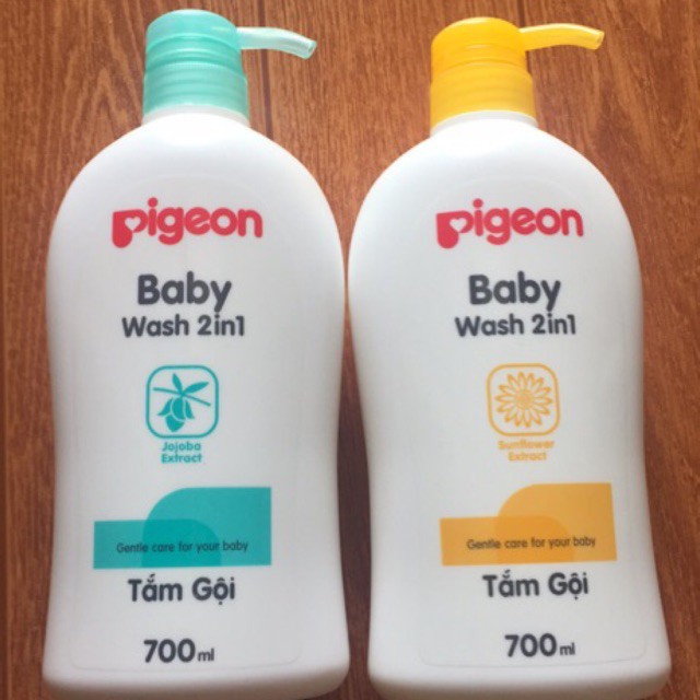 Sữa Tắm Gội Toàn Thân Em Bé 2 In 1 Pigeon 700ml ,200ml