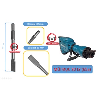 Mũi đục 30 ly dẹt , mũi đục 65a dẹt, mũi đục bê tông 30 ly
