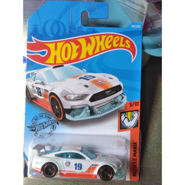 Xe Hotwheels 2018 Ford Mustang GT Gulf Team , hàng hiếm