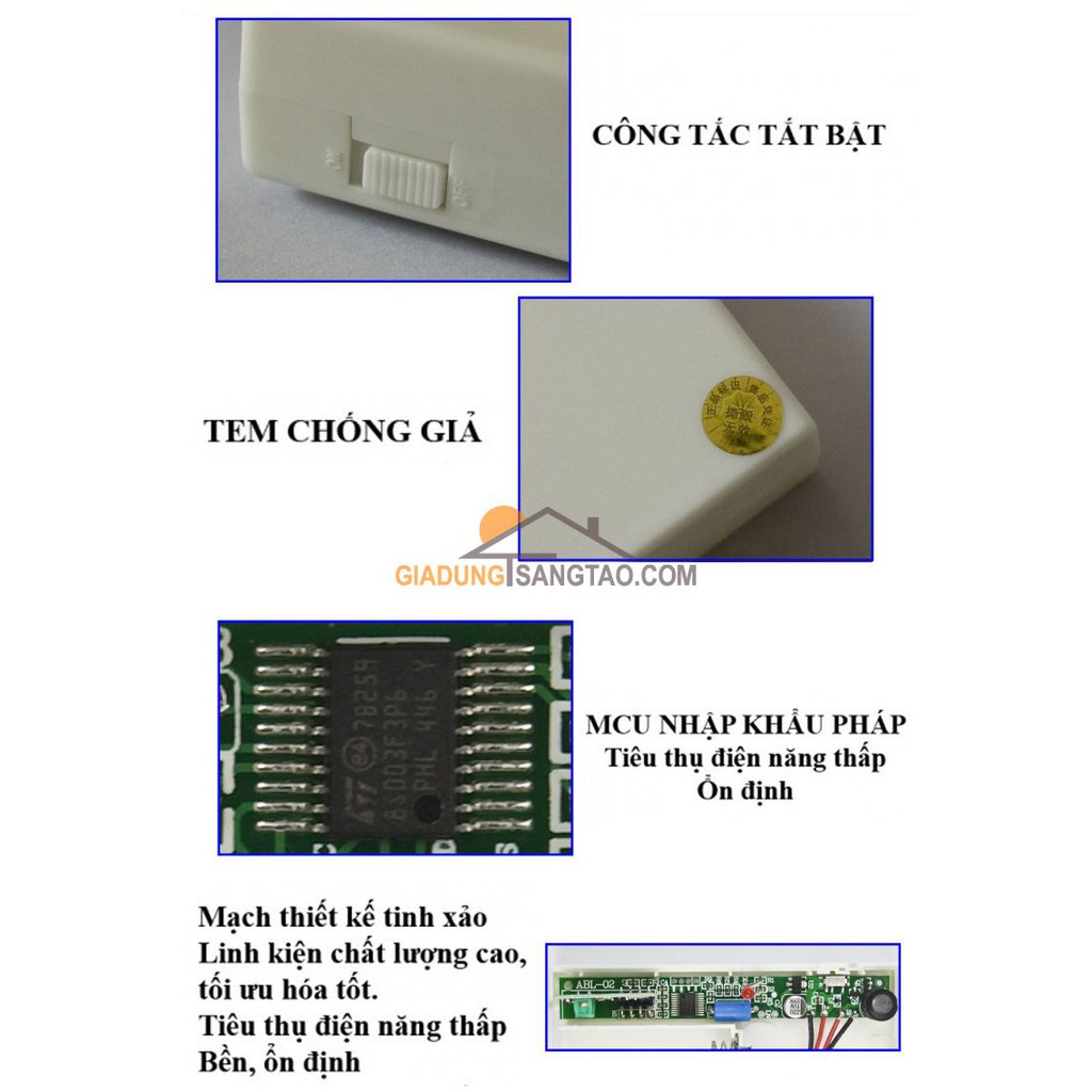 Báo động cảm biến rung điện tử có điều khiển từ xa M1