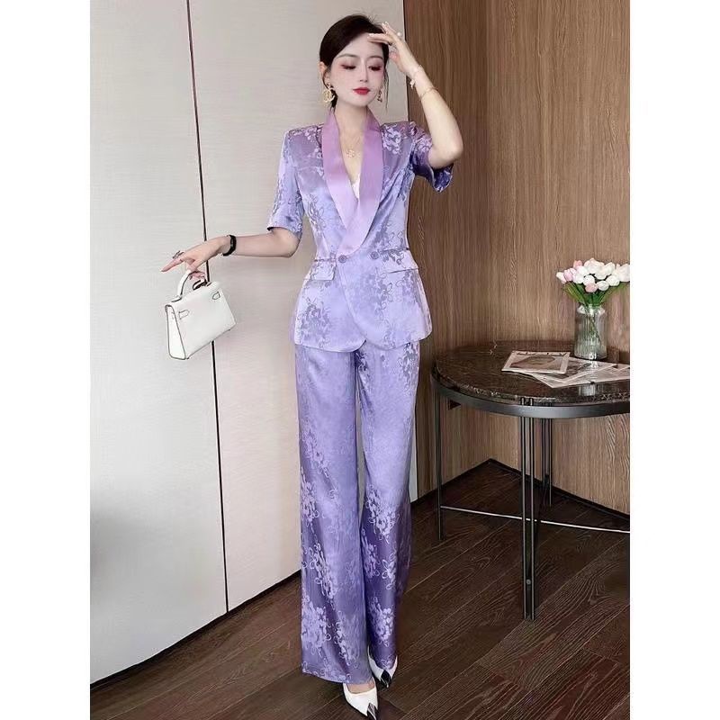 Bộ Quần áo ống rộng in hình phong cách hè 2022/ Quần tây tùy chọn cho nữ