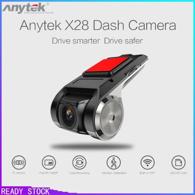 Camera hành trình Anytek X28 DVR 1080p FHD chuyên dụng cho xe hơi Ghi âm lái xe