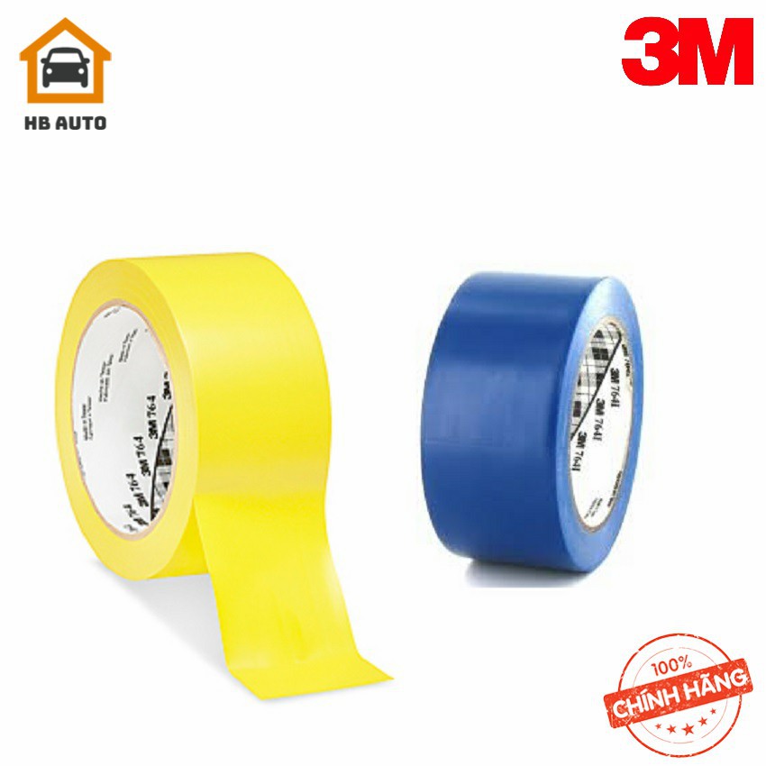 Băng keo dán nền Vinyl 3M 764 (50mm x 33m) giao màu ngẫu nhiên