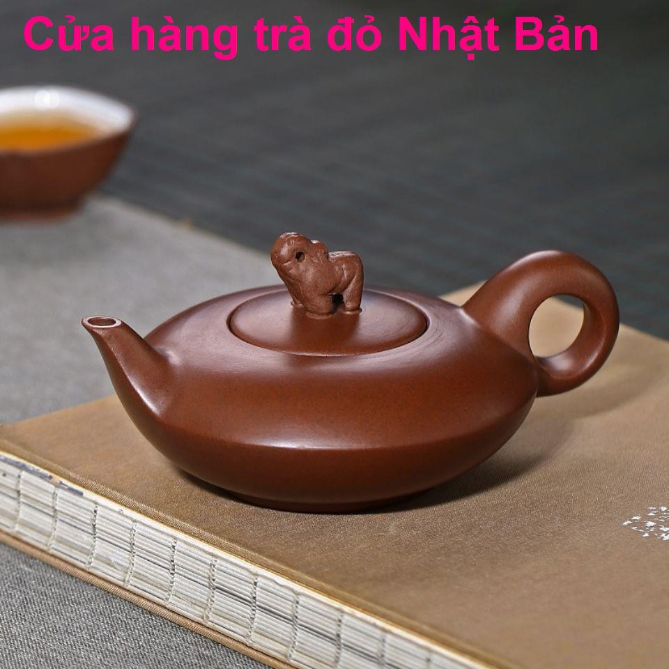 [Yuhong Phường] Zisha Pot phong phú Mỏ gốc màu tím nhỏ Ấm trà may mắn Bộ đồ Voi1
