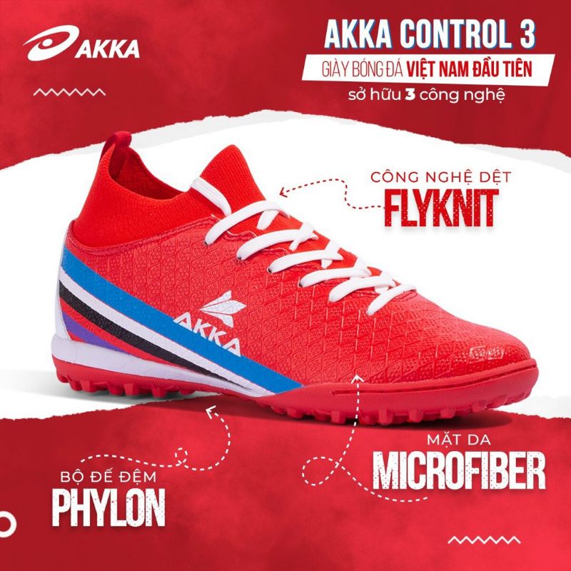 Giày bóng đá cổ cao AKA CONTROL 3 đế TF nhiều màu