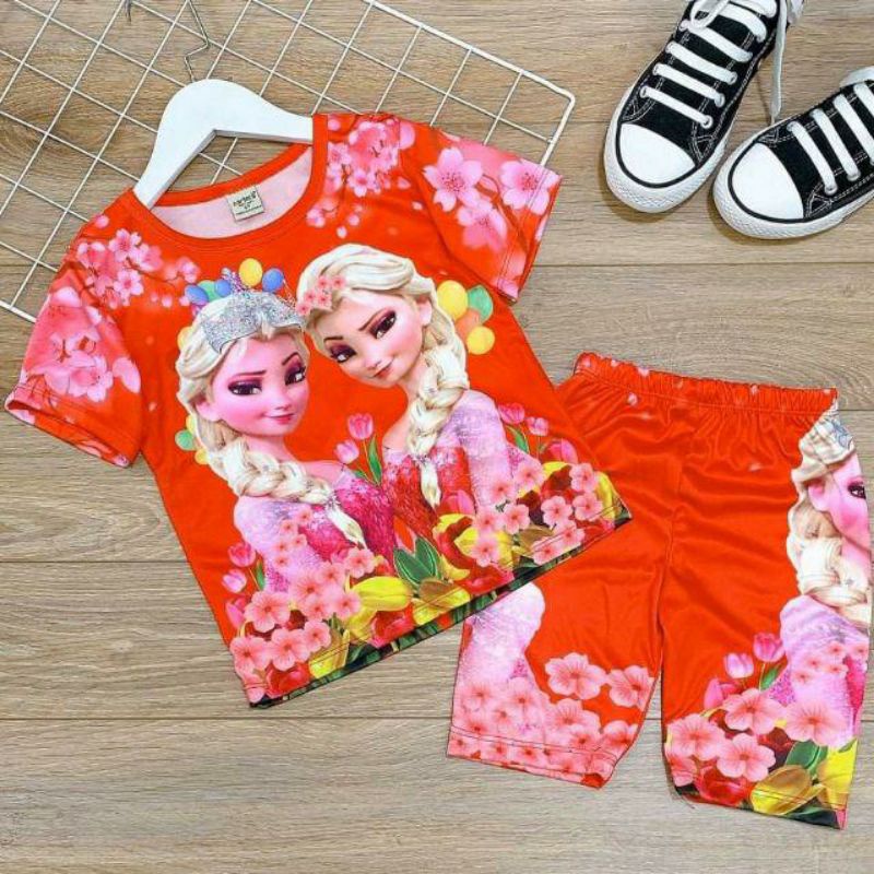 BỘ THUN 3D SIÊU YÊU CHO BÉ GÁI- Đồ bộ trẻ em