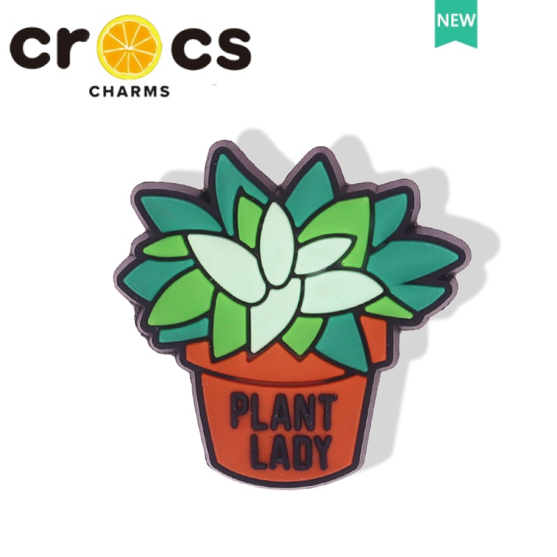 Phụ Kiện Trang Trí Giày crocs Họa Tiết Hoa Và Chú Chó Corgi Dễ Thương DIY