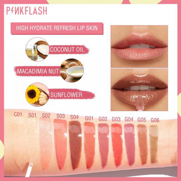 Pinkflash (Hàng Mới Về) Son Bóng Dưỡng Ẩm / Bảo Vệ Môi Nhiều Màu Sắc Lựa Chọn | BigBuy360 - bigbuy360.vn
