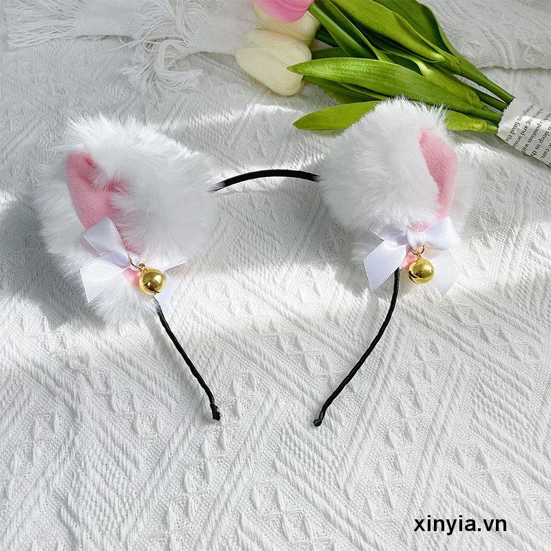 Băng Đô Cài Tóc Hình Tai Mèo Dễ Thương Thiết Kế Thời Trang Cho Nữ