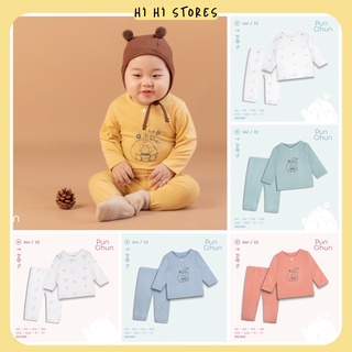 Punchun bộ dài tay cổ trụ cho bé AW22D05