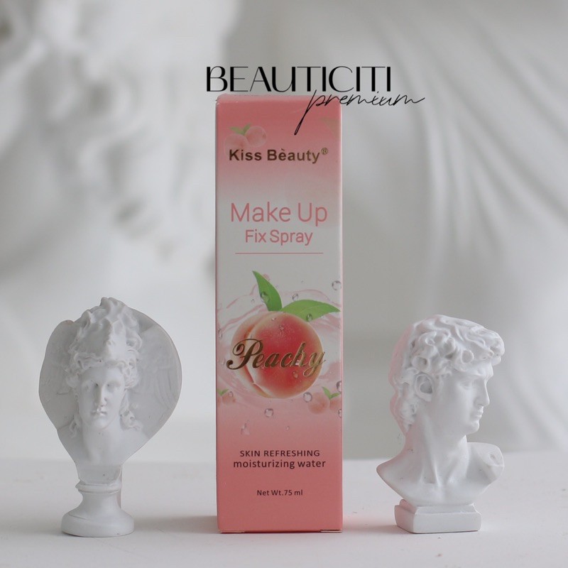 XỊT KHOÁ NỀN MAKEUP FIX SPRAY PEACH KISS BEAUTY 75ML | BigBuy360 - bigbuy360.vn