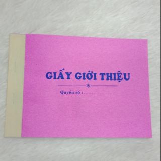 Giấy giới thiệu 1 liên, giấy tái sinh kt 13x19cm