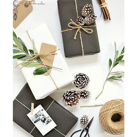 Dây thừng trang trí, 1mm, 1.5mm, 2mm, 3mm, 4mm, dài 5m, dây đay làm handmade, đồ cào móng mèo, decor, handmade